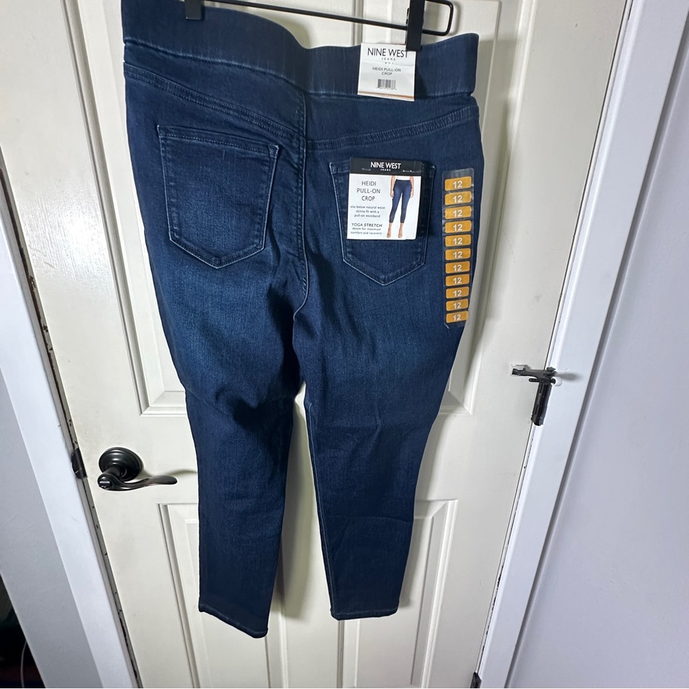 Nine West Dark Blue HEIDI PULL-ON CROP - Picture 4 of 10